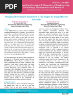 Design and Structural Analysis of A V12 Engine by Using Different Materials