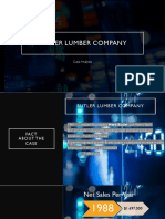 Butler Lumber Company Cash Flow Analysis