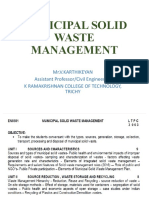 Municipal Solid Waste Management: An Overview