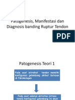 Patogenesis, Manifestasi Dan Diagnosis Banding Ruptur Tendon