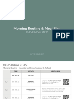 Morning Routine & Meal Plan: 10 Everyday Steps