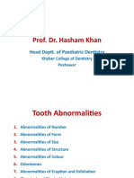 Prof. Dr. Hasham Khan: Head Deptt. of Paediatric Dentistry