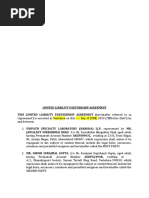 LLP Agreement Draft Template | PDF | Limited Liability Partnership | Law