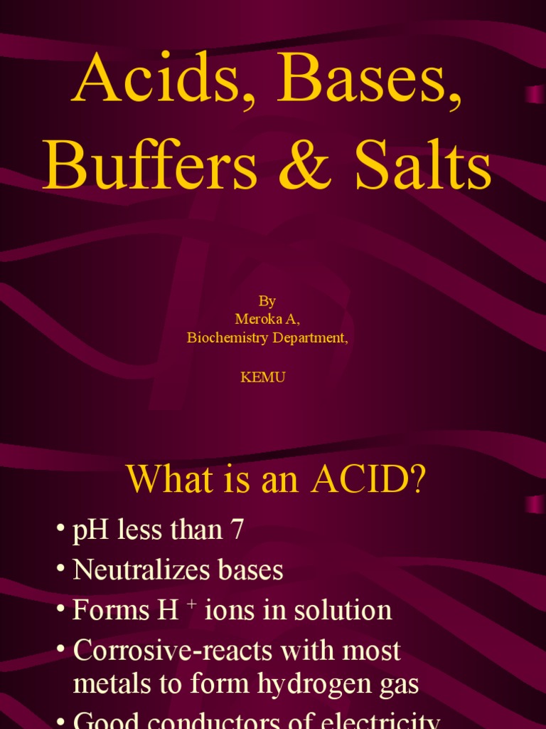 Acids, Bases, & Salts | PDF | Hydroxide | Acid