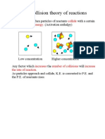 JB CI 10.1the Collision Theory of Reactions 10.2, 10.5, SL W