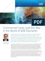 Commercial Cards Lead The Way in The World of B2B Payments: Treasury and Trade Solutions