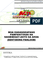 Mga Akdang Pampanitikan Na Nagbibigay Anyo Sa Akda - Sentidong Panloob