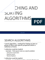SEARCH AND SORT ALGORITHMS