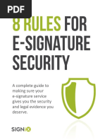 8 Rules: For E-Signature Security