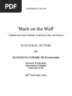 Download Mark on the Wall - Kanchana Ugbabe by Padma Ugbabe SN47947142 doc pdf