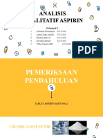 ANALISIS KUALITATIF ASPIRIN