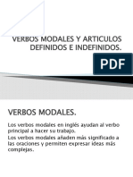 Verbos Modales y Articulos Definidos e Indefinidos