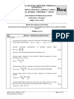 2013 - Fizica - Concursul 'Vranceanu-Procopiu' (Bacau) - Baraj P3 - Barem PDF