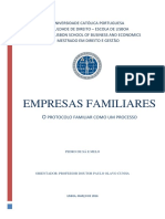 Empresas familiares: o protocolo familiar como processo de governação