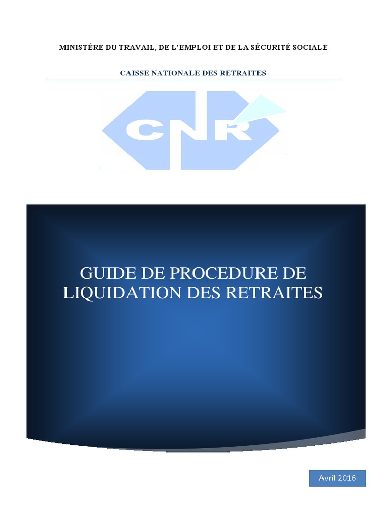 Guide de Procédures de Liquidation Des Retraites | PDF | Retraite ...