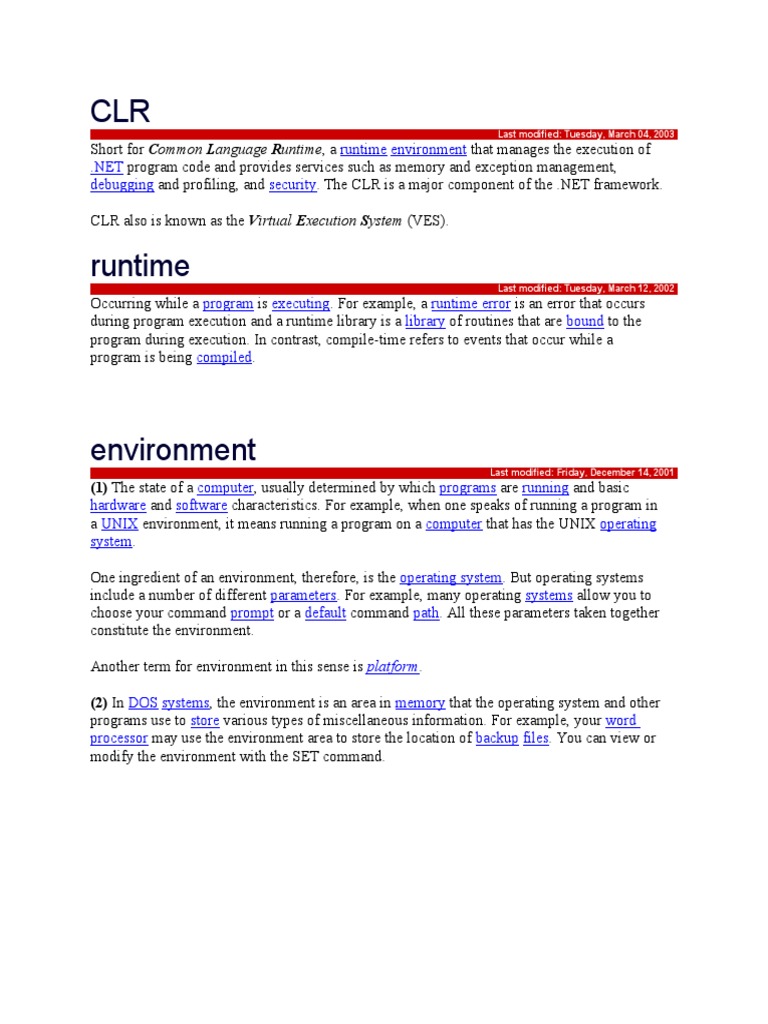 Understanding Common Language Runtime | PDF | Computers | Technology ...
