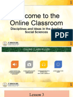 Welcome To The Online Classroom: Disciplines and Ideas in The Applied Social Sciences