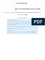 Tutoriel pour gérer une association avec Access