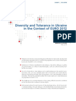 Diversity and Tolerance in Ukraine in The Context of EURO 2012