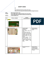 Contoh SCRIPT VIDEO