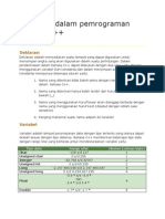 Deklarasi Dalam Pemrograman Bahasa C