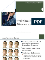 Workplace Emotions, Attitudes, and Stress: Mcshane/Von Glinow M:Ob 3E