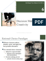 Decision Making and Creativity: Mcshane/Von Glinow M:Ob 3E