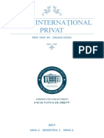 DREPT INTERNATIONAL PRIVAT - Sitaru 2020