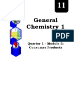 GENERAL CHEMISTRY - Q1 - Mod3 - Consumer Products PDF