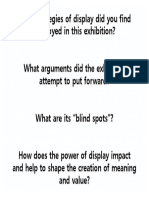 Questions The Power of Display