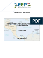 Framework Document Energy and Enviroment Partnership With Central America