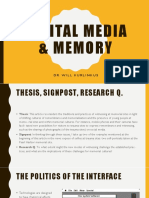 Digital Media Memory