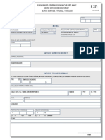 Formulario General para Iniciar Reclamos Sobre Servicios de Internet Datos Servicio / Titular / Usuario