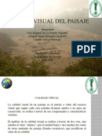 Calidad visual del paisaje: análisis e índices