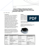 Analysis Sulfur ASTM-D4294 vs ISO 