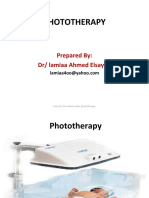 Phototherapy: Prepared By: DR/ Lamiaa Ahmed Elsayed