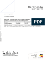 Certificado Bancario Bancolombia 11 Mayo 2020 PDF