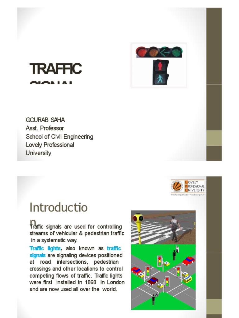 Traffic Signal Design and Analysis Guide | PDF | Traffic | Traffic Light
