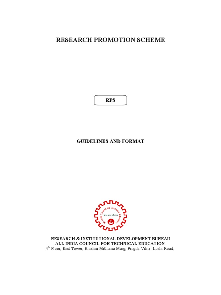 Research Promotion Scheme | PDF