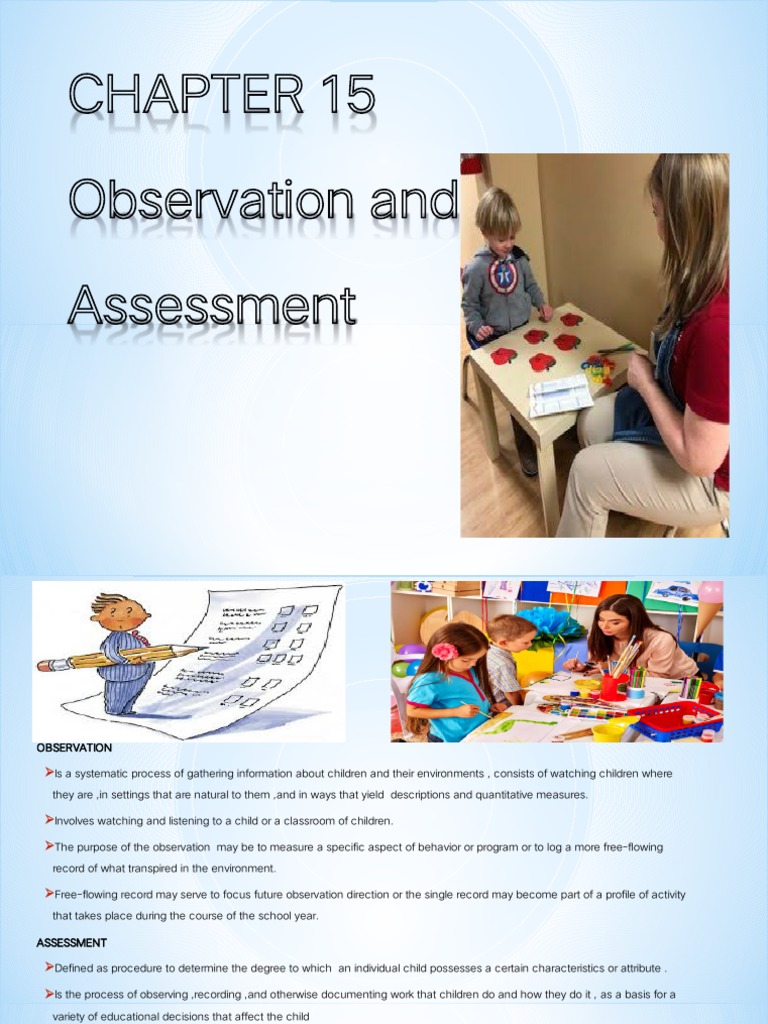 BATRONEL - CHAPTER 15 - Observation and Assessment BECED PDF | PDF ...