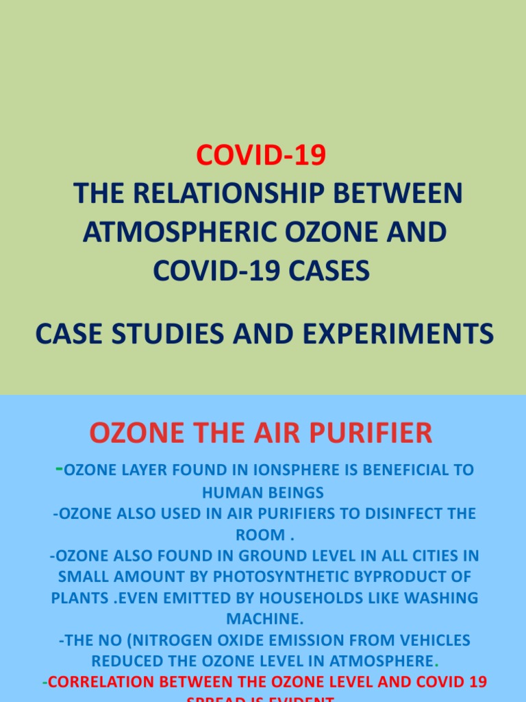 COVID-19: The Relationship Between Atmospheric Ozone and Covid-19 Cases ...