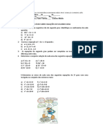 Exercício Sobre Equação Do 2º Grau