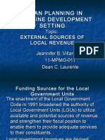 Urban Planning in Philippine Development Setting