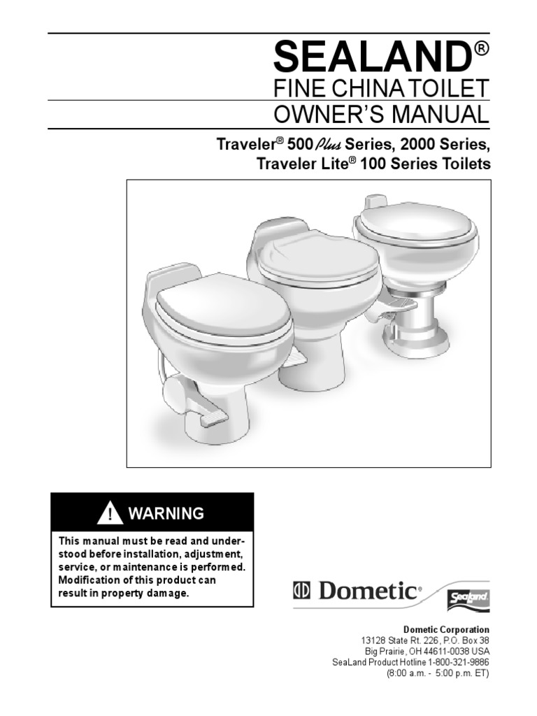 Sealand: Fine China Toilet Owner'S Manual | PDF | Valve | Toilet