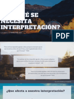¿Porqué Se Necesita Interpretación PDF