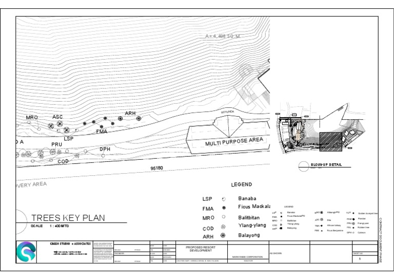 Trees Key Plan: A 4, 498 SQ. M | PDF