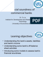 Financial Soundness of Commercial Banks