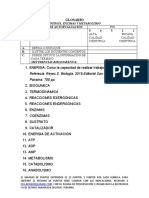 Glosario y Ejercicio