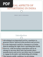 Legal Aspects of Advertising in India