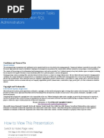 SQL Server 2012: Common Tasks and Solutions For Non-SQL Administrators